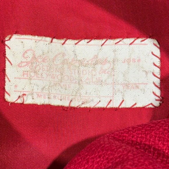 Vintage La Jolla Ice Capades Red Blazer Small Wool Blend 1961-62 Tour Patch - Picture 7 of 9